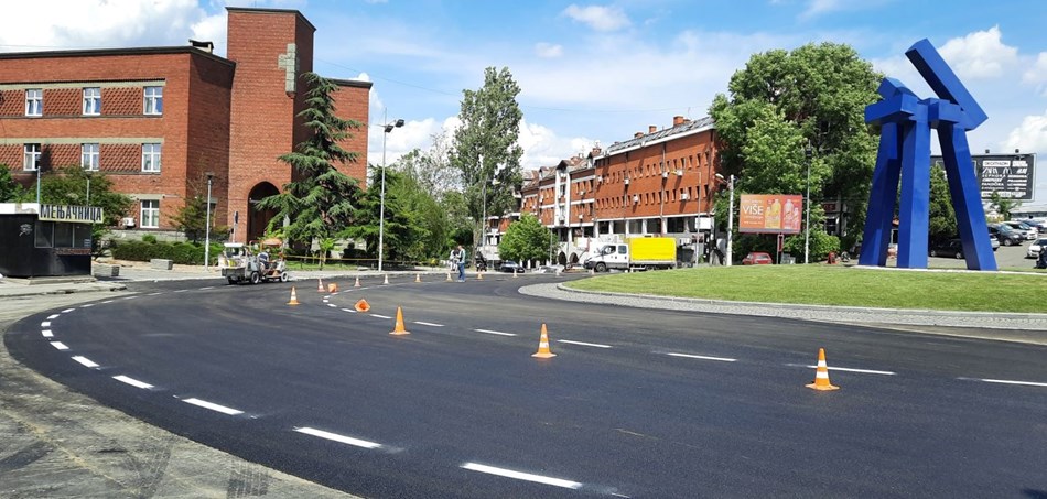 Обновљен асфалт на кружном току Богословија