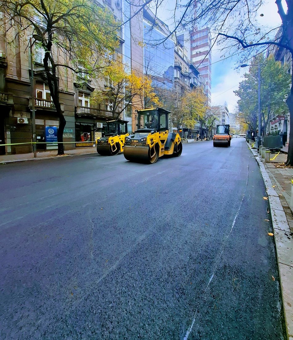 Завршетак обнове асфалта у Македонској и Нушићевој улици